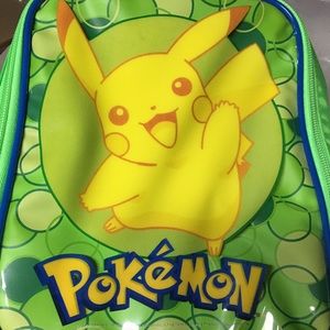 2007 Pokémon  Pikachu Soft Lunch Box Tote New Vintage Pokémon Tote Handle Bag
